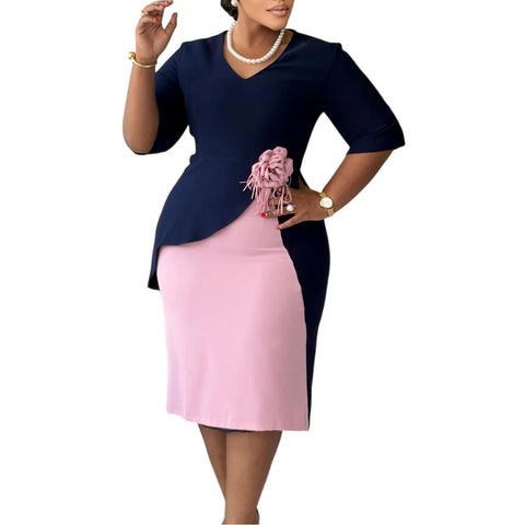 Dashiki African Dresses for Women Summer Elegant African 2026 Half  Dresses Outfits