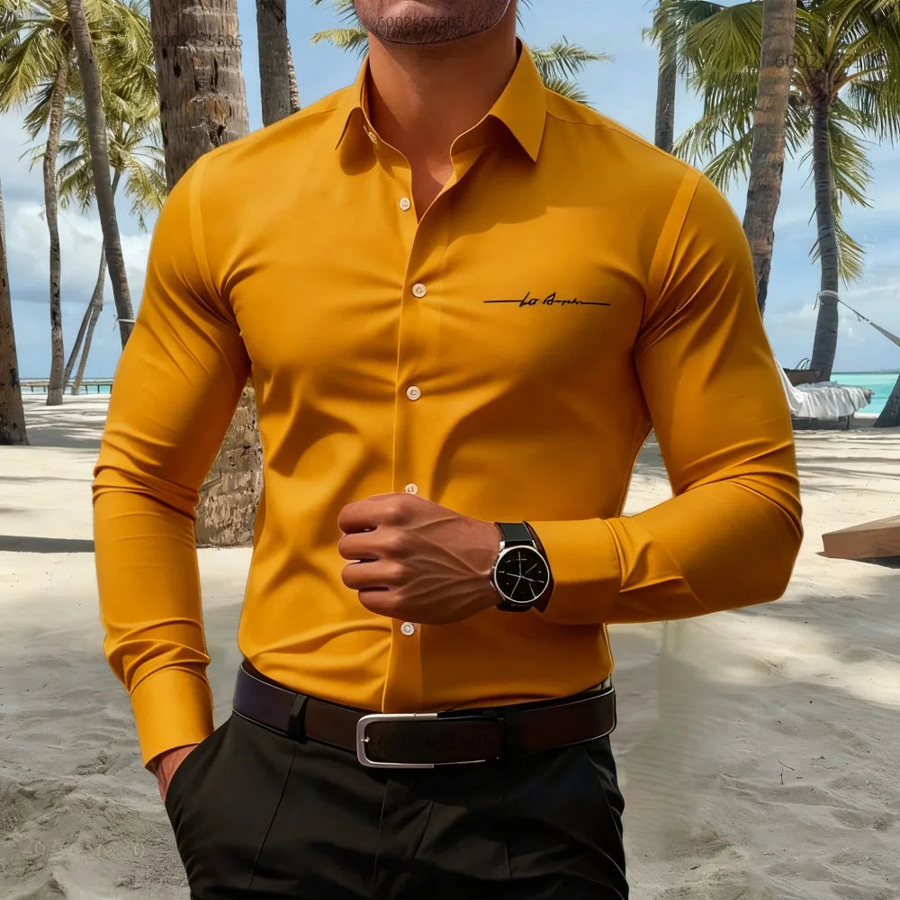 16 colors men's shirts casual fashion long sleeve shirts men's business shirts high quality large size fast delivery