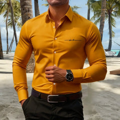 16 colors men's shirts casual fashion long sleeve shirts men's business shirts high quality large size fast delivery