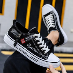 Men's Canvas Shoes Breathable Men Casual Shoes Outdoor Sneakers Comfortable Low-Top Men Tennis Shoes Zapatillas De Deporte