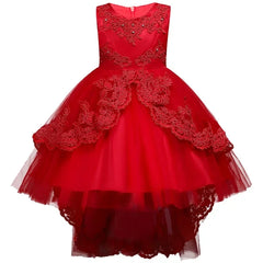 Children's Dress Princess  Embroidered Girl's Lace Flower Girl Trailing Ball Gown flower girl dresses vestidos para niñas