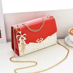 Women's Bag Korean Ins Fashion High-end Single Shoulder Bag Sequin Trend Bow