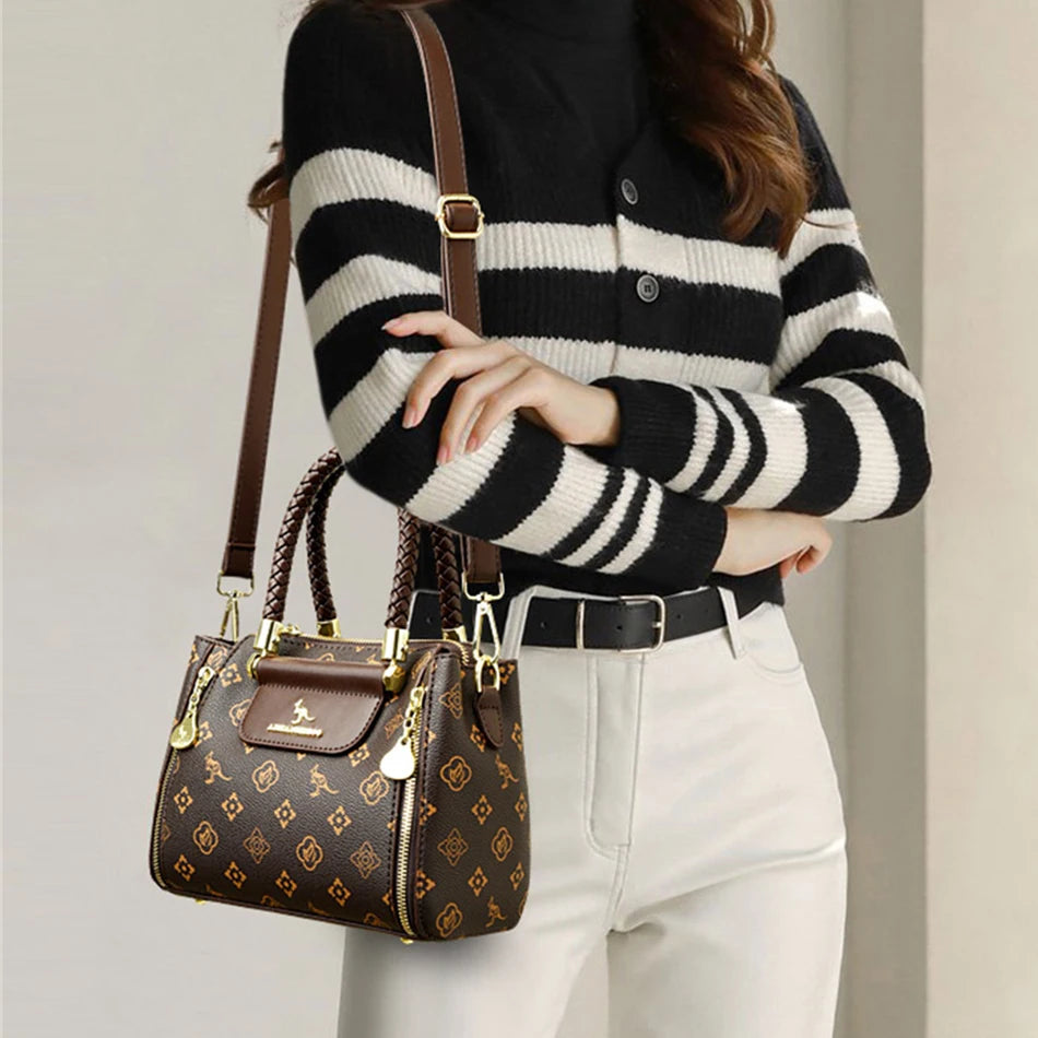 Fashion Crossbody Bags for Women Designer Ladies Purses and Handbags High-quality Soft Leather