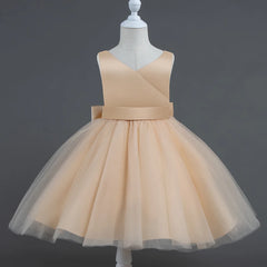 Toddler Girl Dress 0-4 Years Flower Bow Kids Skirt Christmas Halloween Princess Dress Children's Dresses Birthday Party