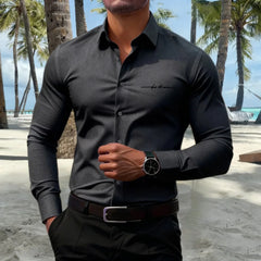 16 colors men's shirts casual fashion long sleeve shirts men's business shirts high quality large size fast delivery