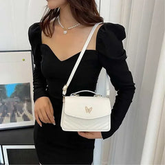 PU Versatile and Fashionable Portable Small Square Bag Single Shoulder Crossbody Bag Luxury Designer r