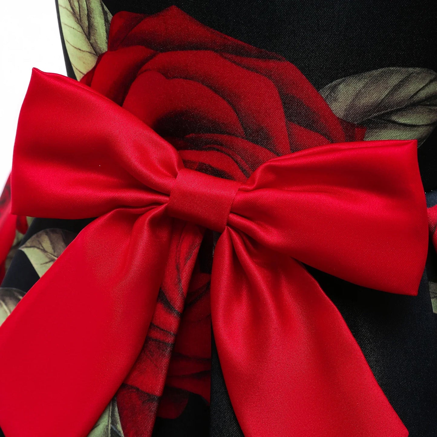 Rose Flower Summer Dress for girls White Black