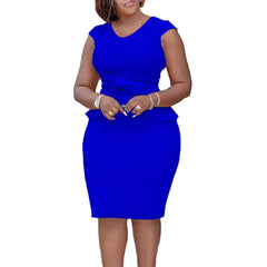 Spring Summer Africa Clothing Sleeveless Dress African Dresses For Women Sexy V-Neck Perspective Slim Dress Office Lady Party