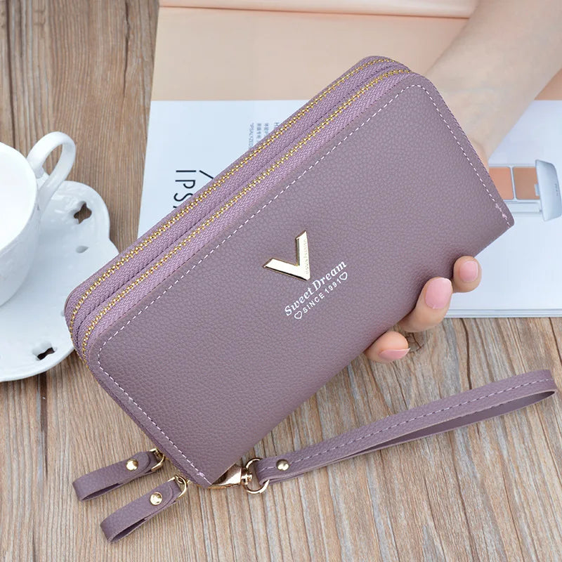 Pu Leather Women Wallets Women Purses Fashion Long Zipper Women's Wallet