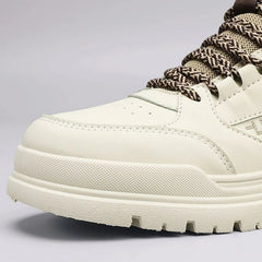 Men Sneakers Outdoor Casual Shoes New Non Slip Vulcanized Shoes Soft Sole Walking Shoe Lace-up High Top