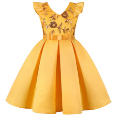 Beautiful Beading Flower Girl Dress for Wedding Party Coral Flower Girl Peach Tutu Dress