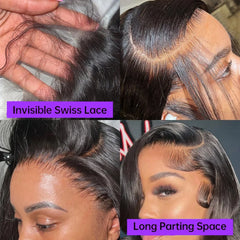 13x4 Body Wave Lace Front Wigs Human Hair Pre plucked With Baby Hair 200 Density HD Lace Body Wave Human Hair Wigs For Women Lace Front Wigs Human Hair Pre Plucked 200% Density Body Wave HD Lace Front Wigs Human Hair Transpar