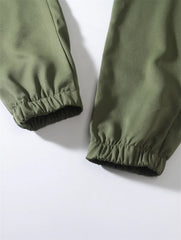 2024 New Cargo Pants Men's Loose Straight sports Clothing Solid color sweatpants Versatile Joggers Woven Casual Male Trousers
