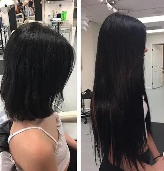 Tape In Kinky Straight Human Hair Extensions Brazilian Hair Adhesive Extensions Skin Weft Black 100% Real Human Hair for Women