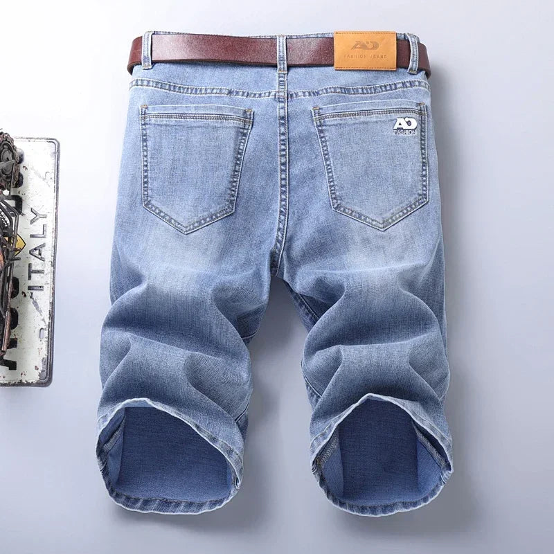 2024 New in Men's Stretch Short Jeans Fashion Casual Slim Fit Summer  High Quality