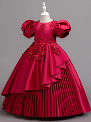 New Children Elegant Dress for Girls Flower Girl Ceremonial Dresses Kid Clothes 4 to 12T