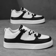 Men's Sneakers Platform Casual Shoes Soft Non Slip Running Shoes Trend Lightweight Flat Shoe Lace-up Shoes for Men