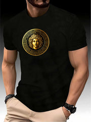 Round Neck Running Tshirt Men Thin Top Art Printing Quick