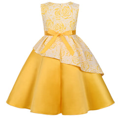 Girl's party dress - Elegant flower princess style dance dress - Birthday party dress, wedding dress, flower girl dress
