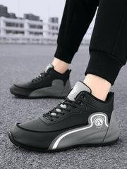 High-Top Casual Sneakers for Men, Trendy Thick-Soled Dad Shoes, Breathable Soft-Soled Non-Slip Versatile Men's Shoes,