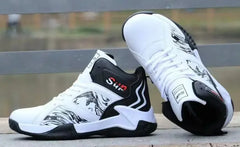 New Anti-Slip Men's High Top Men's Basketball Shoes Luxury Comfortable Running Shoes Fashionable Versatile Casual