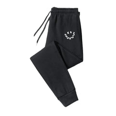 Autumn/Winter Men's Sweatpants Monster Smile Printed Lace-up Sweatpants Men Casual Pants
