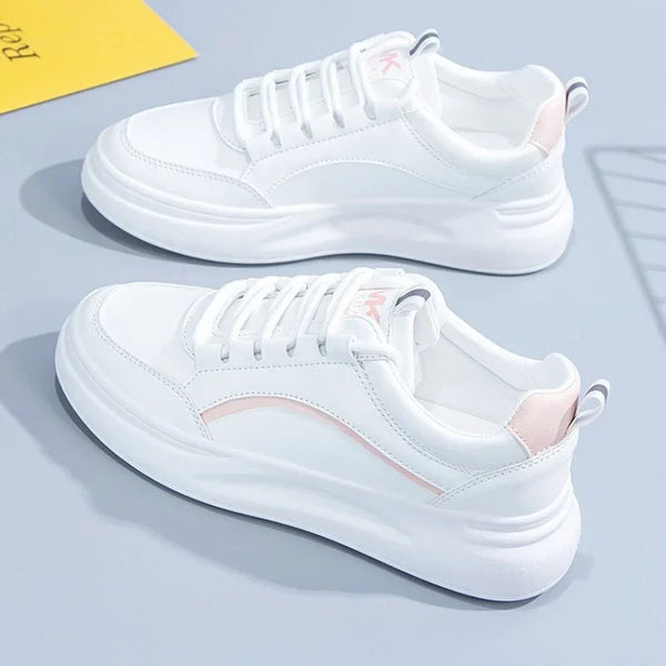 Womens Shoes Daily Lightweight Casual Shoes Comfortable Soft Bottom Sneakers Women Lace Up Flats Zapatillas Mujer