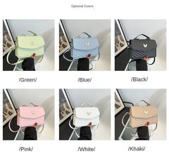 PU Versatile and Fashionable Portable Small Square Bag Single Shoulder Crossbody Bag Luxury Designer r