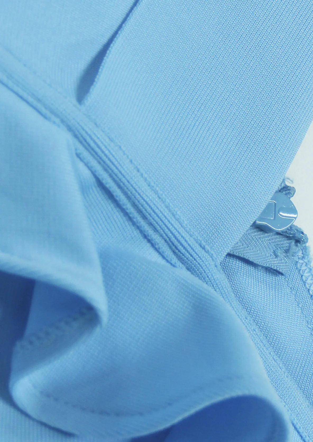 One Shoulder Ruffle Split Thigh Bodycon Midi Elegant Bandage Dress For Coaktail Party