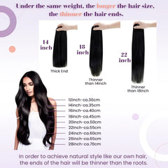 LaaVoo Micro Link Human Hair Extensions 100% Real Natural Straight Brazilian Human Hair Pre-Bonded 50G&100G Remy Micro Ring Hair