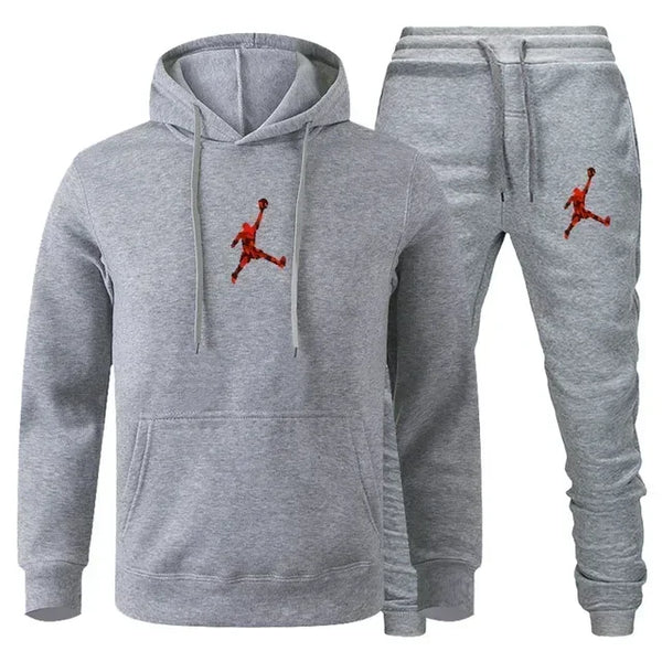 2025 Autumn/Winter Men's jogging Fitness sportswear Set: Fashionable long-sleeved sweater
