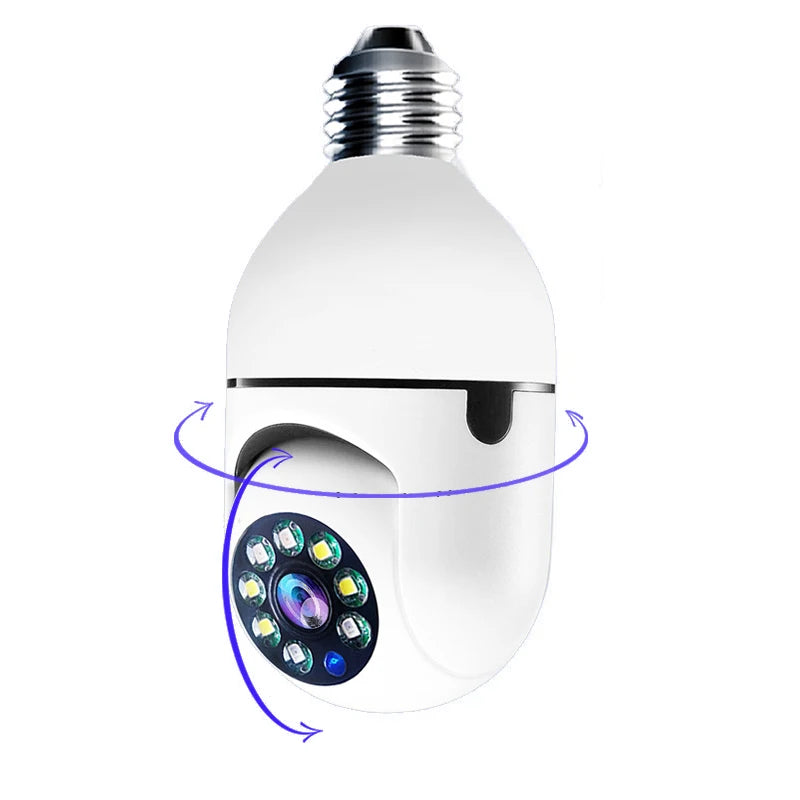 1080P Bulb Surveillance Camera 360° WiFi Anti-theft Outdoor Indoor Security Monitor Night Vision Audio Security IP Cam