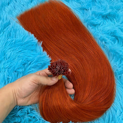 Human Hair Extensions Keratin K Tip Hot Fusion Human Hair Natural Hair Italy Keratin Glue Machine Remy Hair K Tip Straight