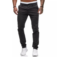 Men Casual Pants Patchwork Pencil Pants Ankle Length Pant Spliced Skinny ZipperCasual Pockets Mid Waist Solid 2025 Summer