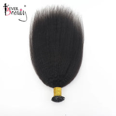 K Tip Hair Extension Human Hair Flat Tip Hair Extensions Kinky Straight Keratin Fusion Yaki Bundles For Black Women Ever Beauty