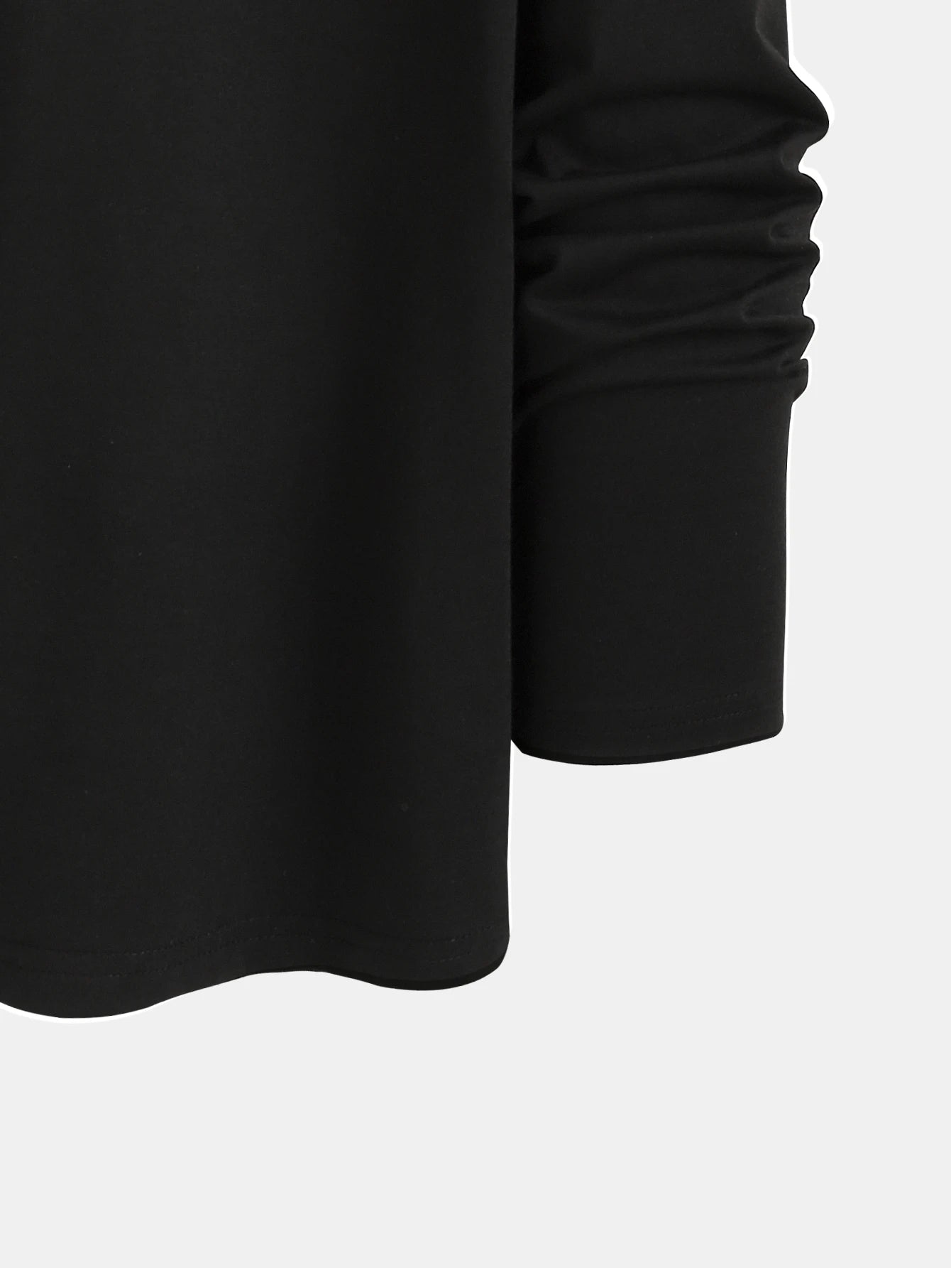 New long-sleeved T-shirt men's printed round neck long-sleeved T-shirt trend versatile casual tops men's clothing summer