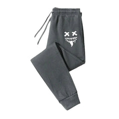Autumn/Winter Men's Sweatpants Monster Smile Printed Lace-up Sweatpants Men Casual Pants