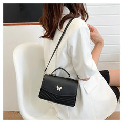 PU Versatile and Fashionable Portable Small Square Bag Single Shoulder Crossbody Bag Luxury Designer r