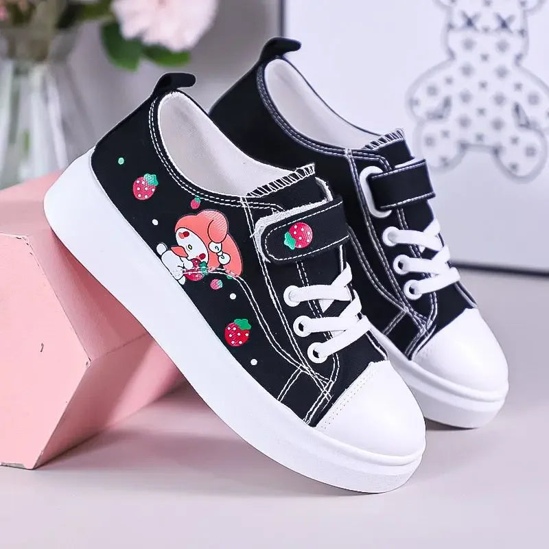 Sanrio Kuromi casual shoes girl canvas shoes my melody spring autumn