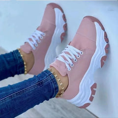 Women Vulcanized Shoes Platform Shoes for Women Solid Color Sneakers Comfortable Casual Zapatilla