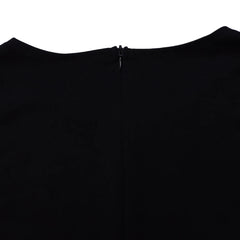 2026 Women's Elegant Simple Solid Color Dress Round Neck A-Line Shape Slimming Effect Waist-Slimming Full Dress