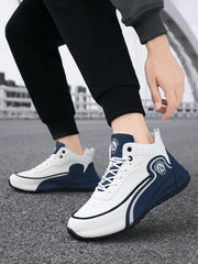 High-Top Casual Sneakers for Men, Trendy Thick-Soled Dad Shoes, Breathable Soft-Soled Non-Slip Versatile Men's Shoes,