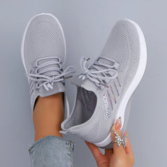 Spring and Autumn New Women's Casual Lace up Comfortable, Breathable, Lightweight and Wear-Resistant Sports
