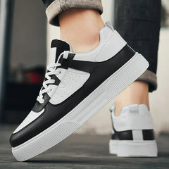 Men's Sneakers Platform Casual Shoes Soft Non Slip Running Shoes Trend Lightweight Flat Shoe Lace-up Shoes for Men