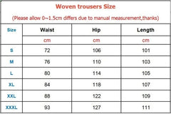 2024 New Cargo Pants Men's Loose Straight sports Clothing Solid color sweatpants Versatile Joggers Woven Casual Male Trousers