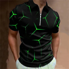 Street Hip Hop Men's Polos T-Shirts Short Sleeve 3d Print Fashion Abstract Geometric Pattern POLO Tee 6XL Plus Size Casual Tops