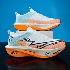 Men Running Shoes Marathon Carbon Board Speciality Sports Breathable Lightweight Women's Comfortable Athletic Sneakers New