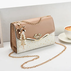 Women's Bag Korean Ins Fashion High-end Single Shoulder Bag Sequin Trend Bow