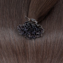 Wholesales K -Tip Hair Extensions Human Hair V tip keratin fusion hair extensions Natural Straight Machine Remy Hair extensions