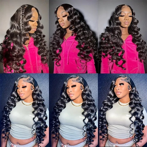 Deep Wave Curly Human Hair Wig 13x6 HD Lace Human Hair Wig for Women 250% Density Glueless Frontal Wigs on Clearance Sale